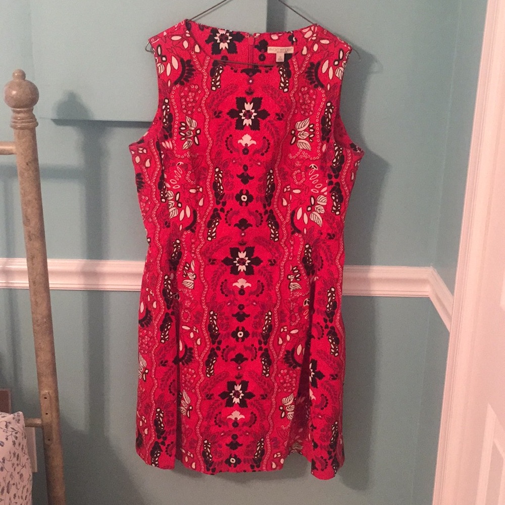 NY&Co. Red Patterned dress. Size 12.